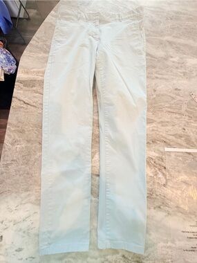 GAP Khakis Skinny Mini Pants Womens 4 light Blue Stretch Slim Casual